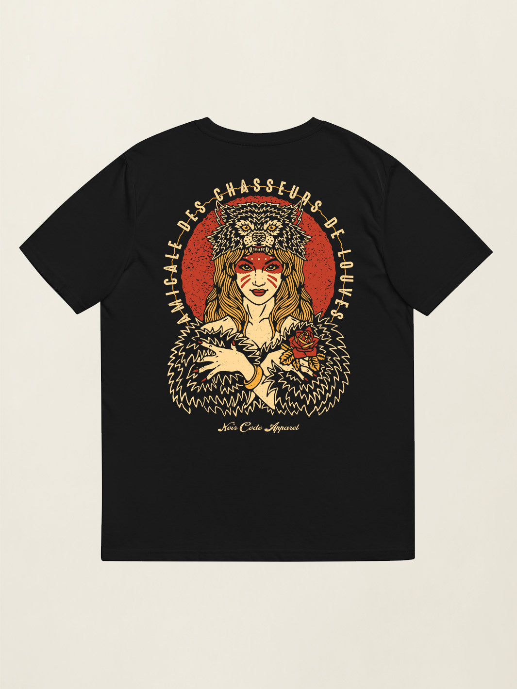 T-shirt Amicale des chasseurs de louves - Noir Code Apparel