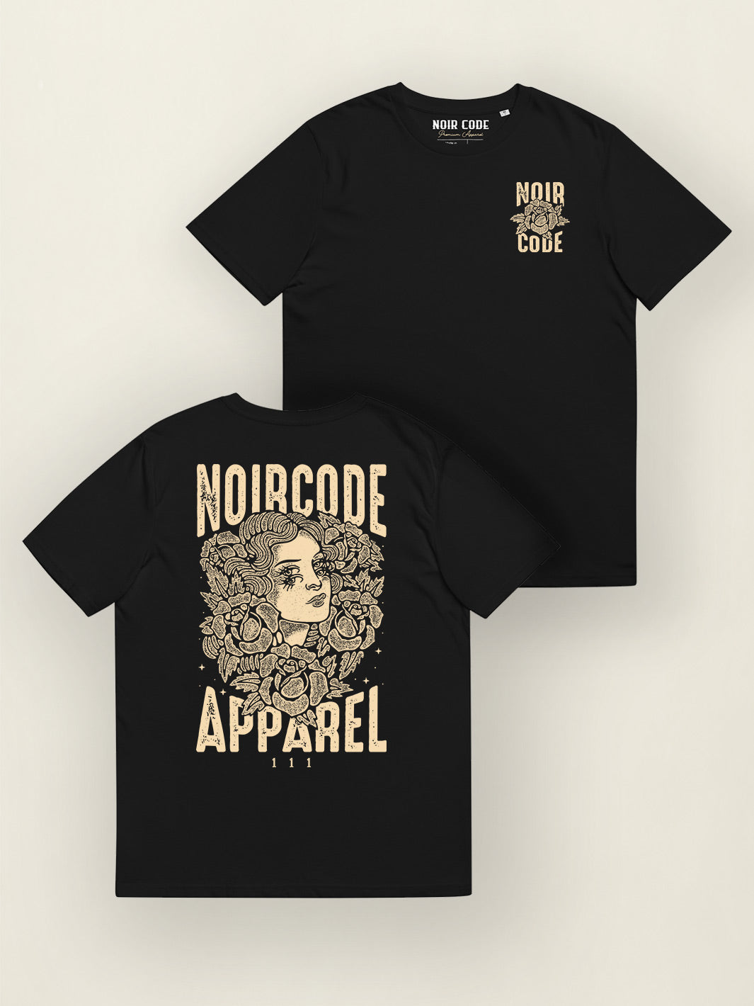 T-shirt Double Contact - Noir Code Apparel