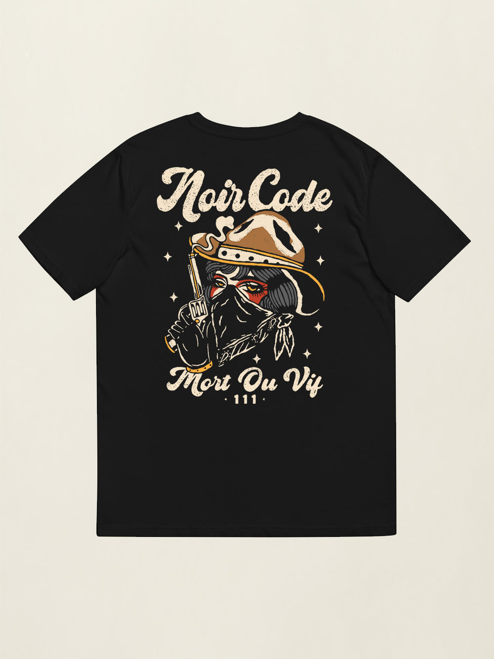 T-shirt Mort ou vif - Noir Code Apparel