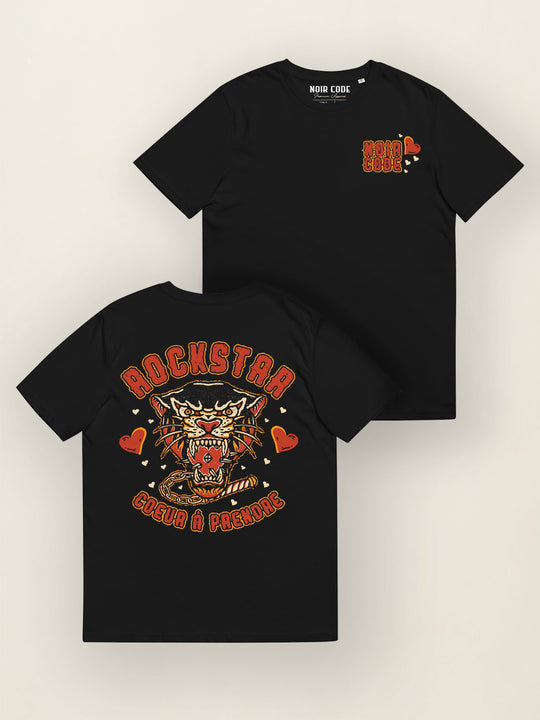 T-shirt Rockstar - Noir Code Apparel