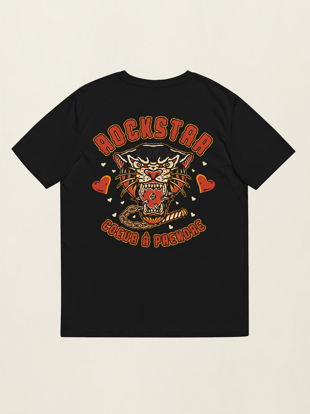 T-shirt Rockstar - Noir Code Apparel