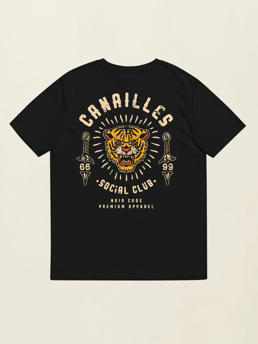 T-shirt Canailles Social Club - Noir Code Apparel