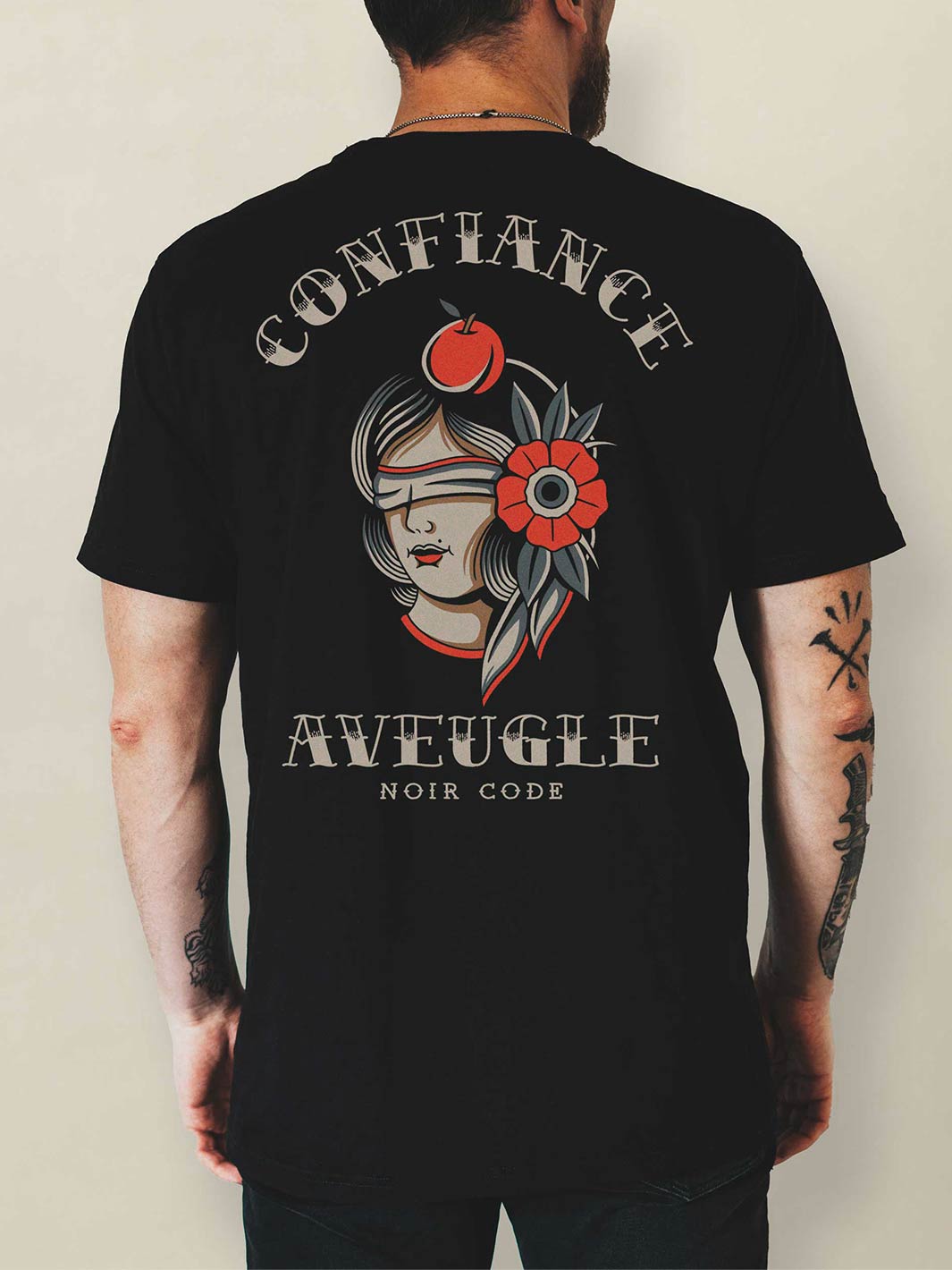 T-shirt Confiance Aveugle - Noir Code Apparel