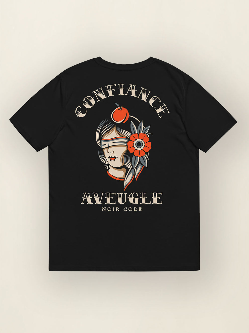 T-shirt Confiance Aveugle - Noir Code Apparel