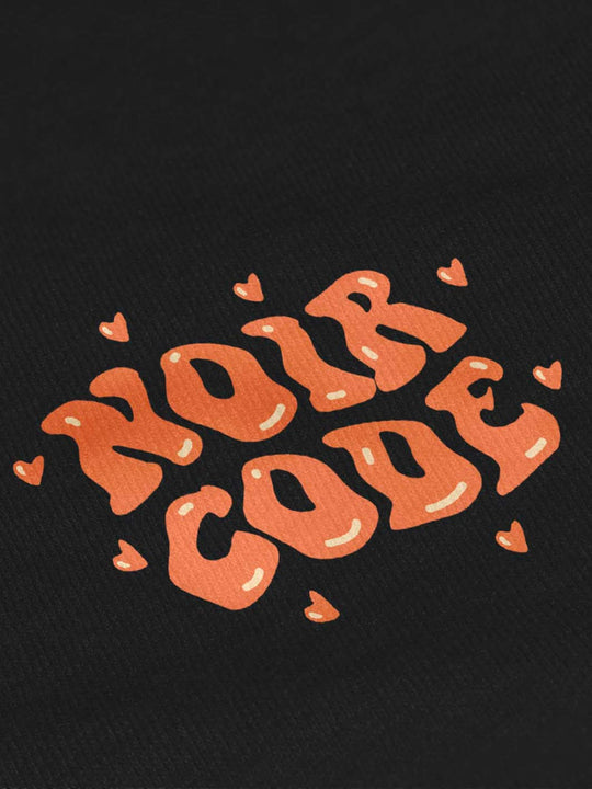 Robe t-shirt Coup de foudre - Noir Code Apparel