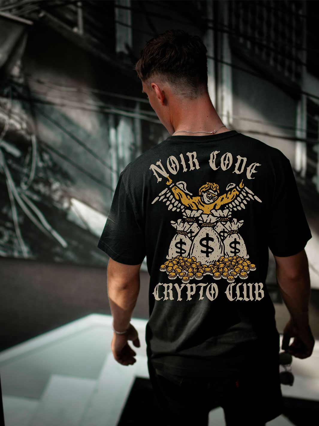T-shirt Crypto Club - Noir Code Apparel
