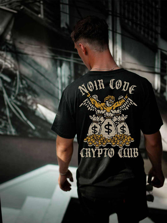 T-shirt Crypto Club - Noir Code Apparel