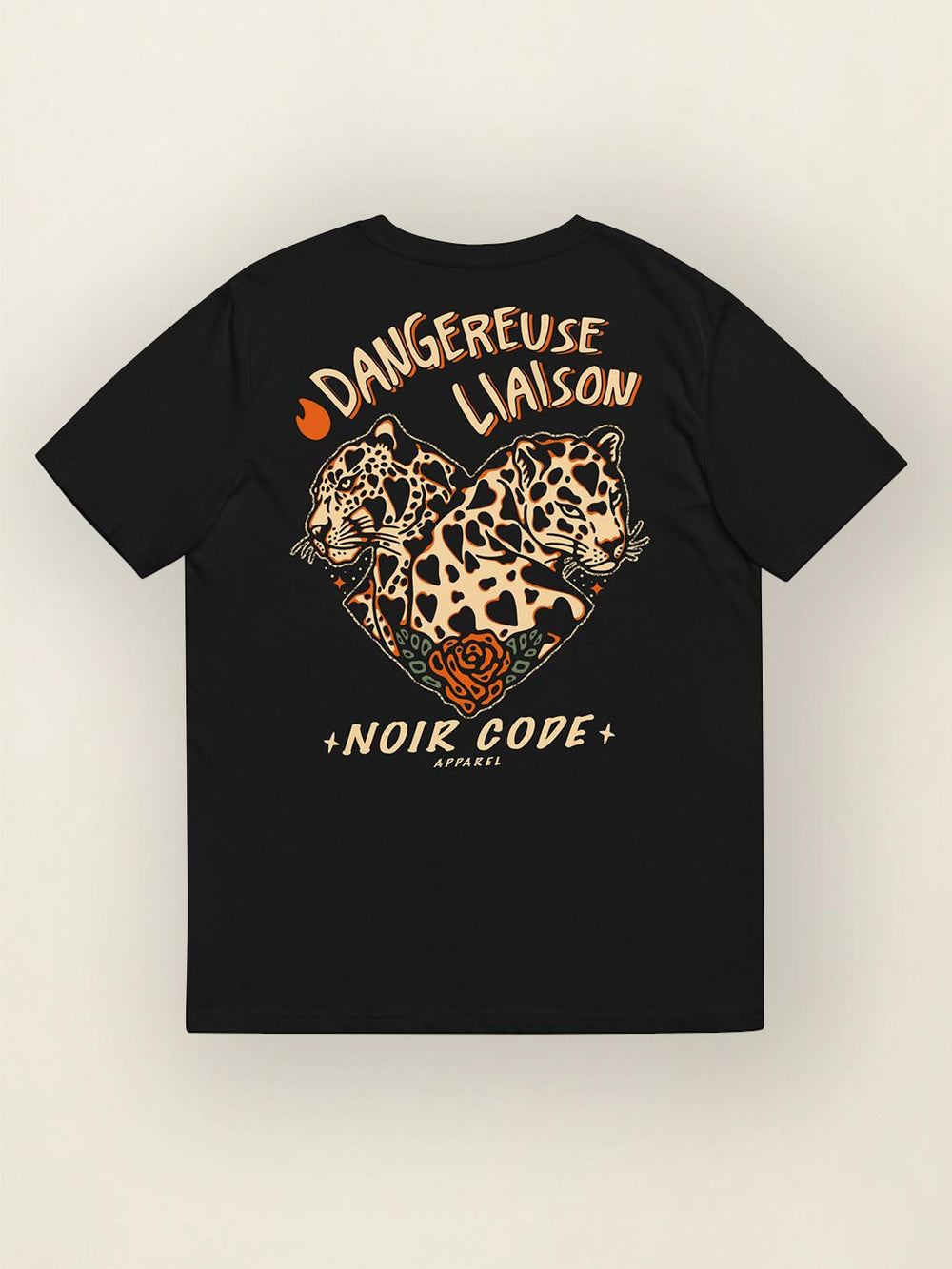 T-shirt Dangereuse Liaison - Noir Code Apparel