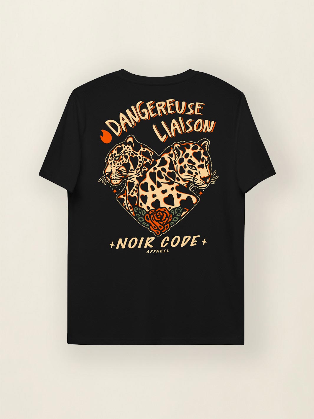 T-shirt Dangereuse Liaison - Noir Code Apparel