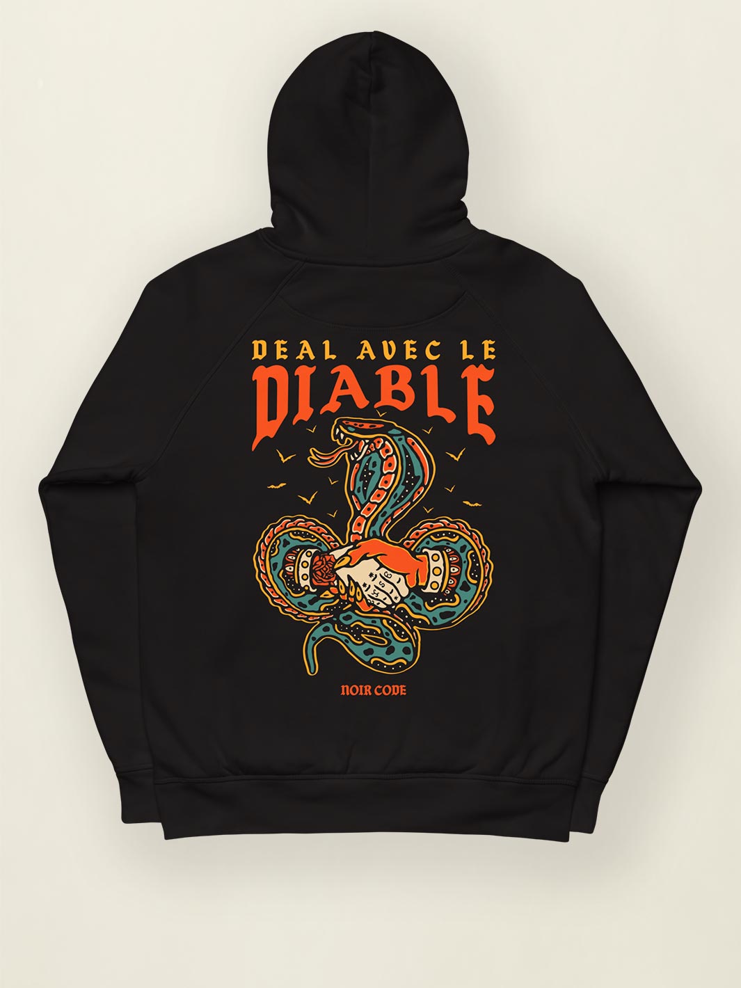 Hoodie Deal avec le Diable - Noir Code Apparel