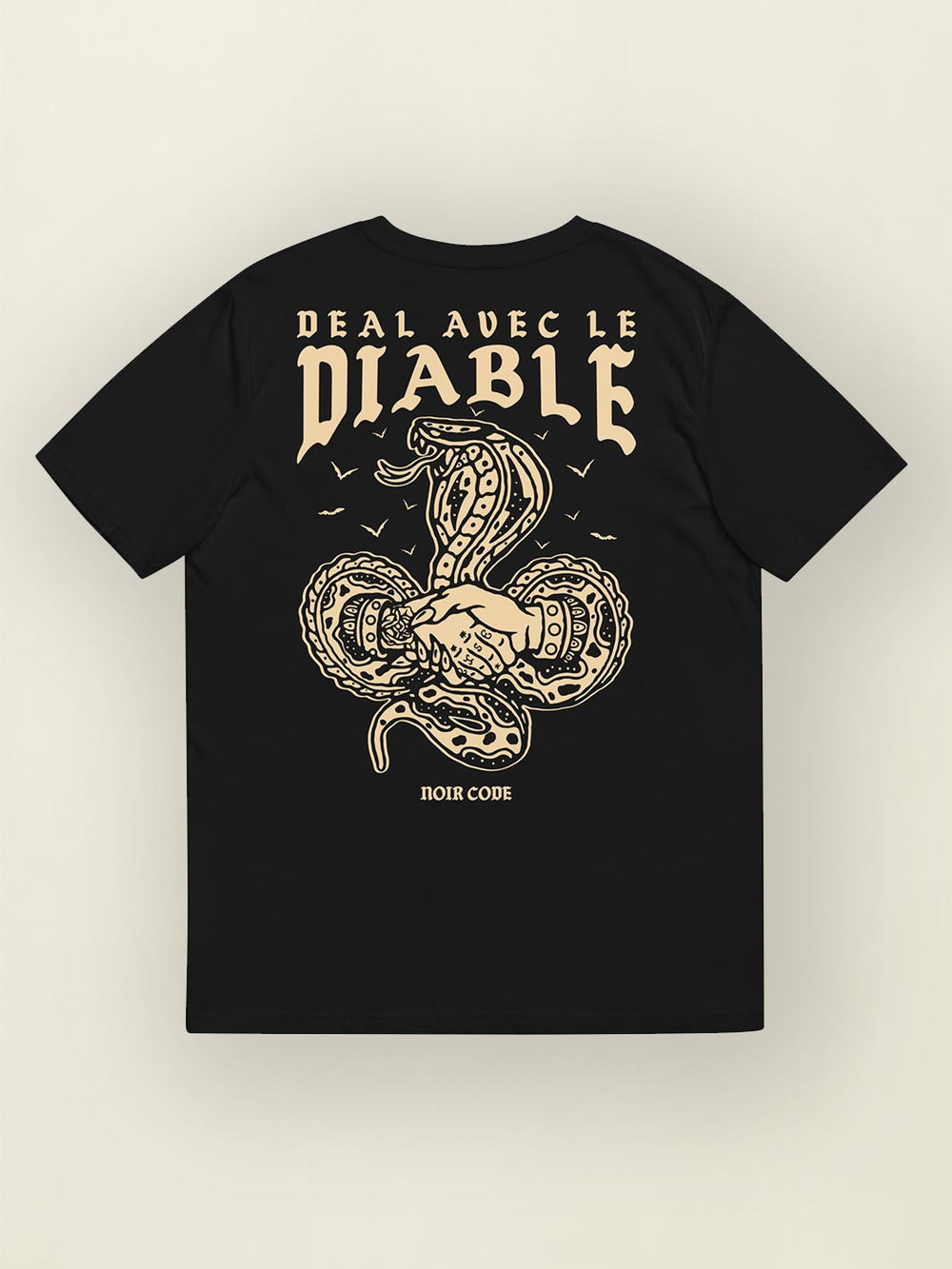 T-shirt Deal avec le Diable - Monochrome - Noir Code Apparel