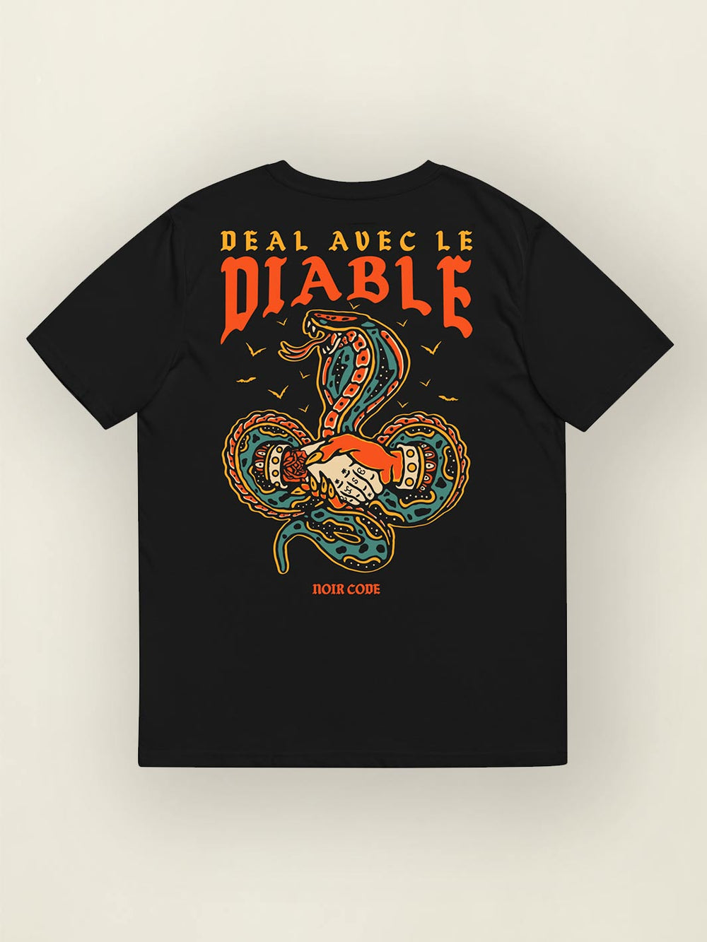 T-shirt Deal avec le Diable - Noir Code Apparel