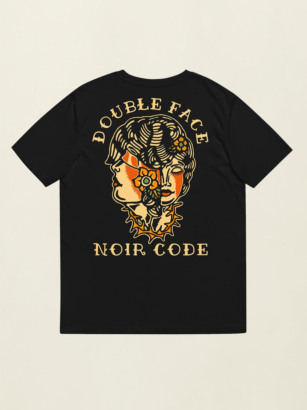 T-shirt Double Face - Noir Code Apparel