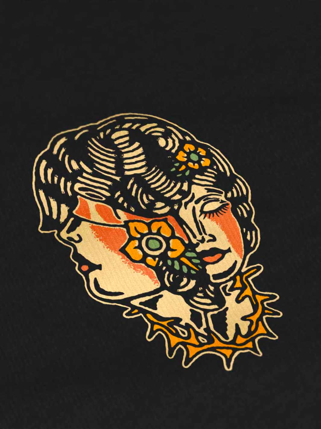 T-shirt Double Face - Noir Code Apparel
