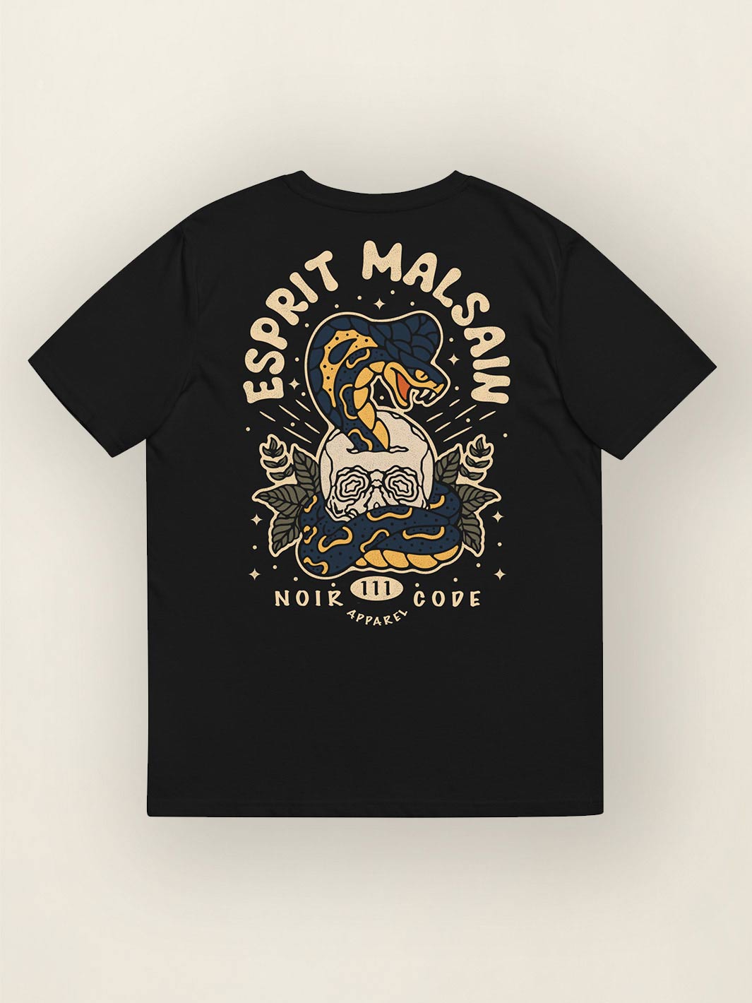 T-shirt Esprit Malsain - Noir Code Apparel