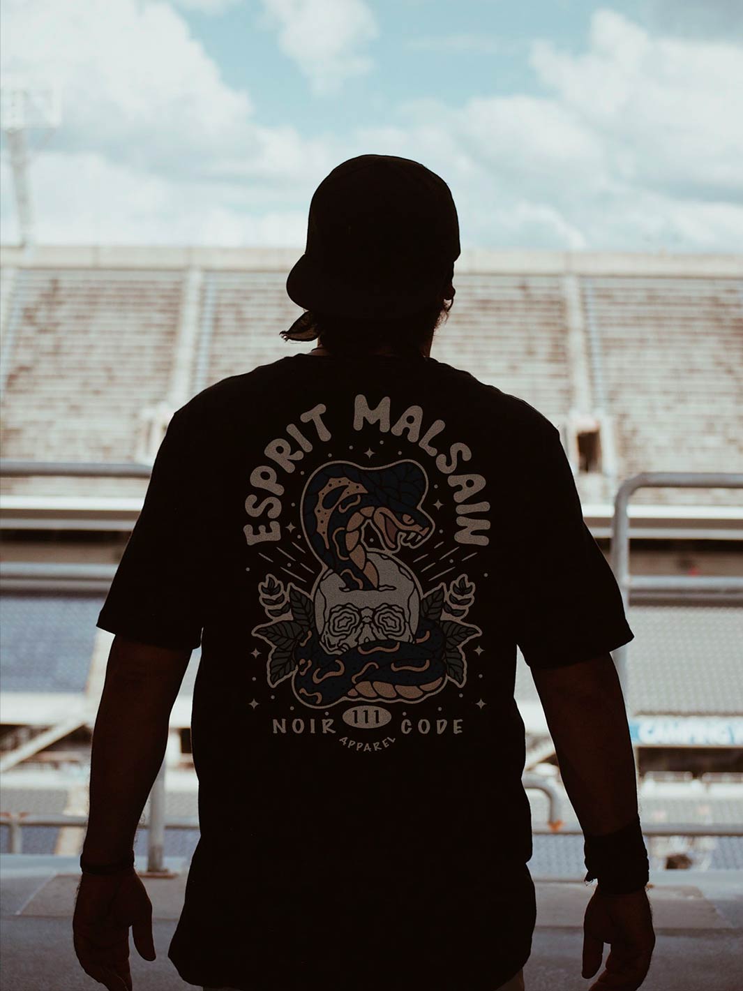 T-shirt Esprit Malsain - Noir Code Apparel