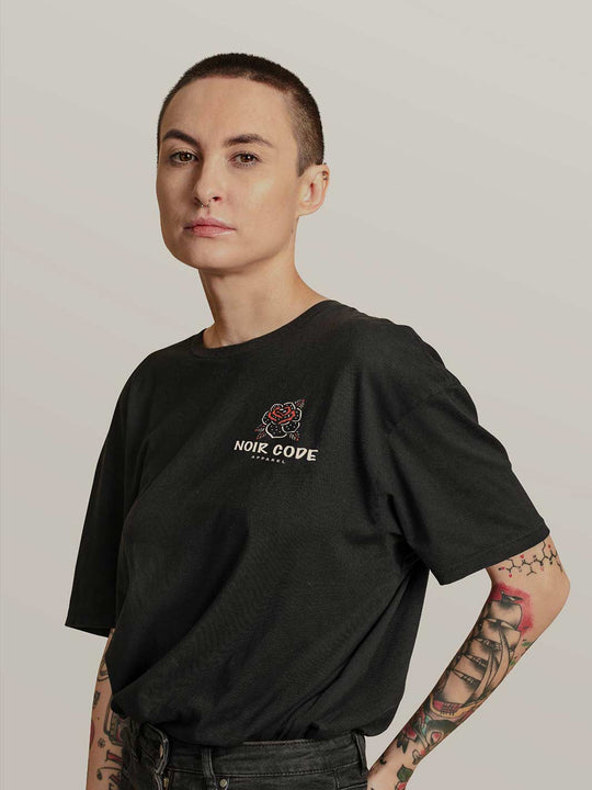 T-shirt Face Cachée - Noir Code Apparel