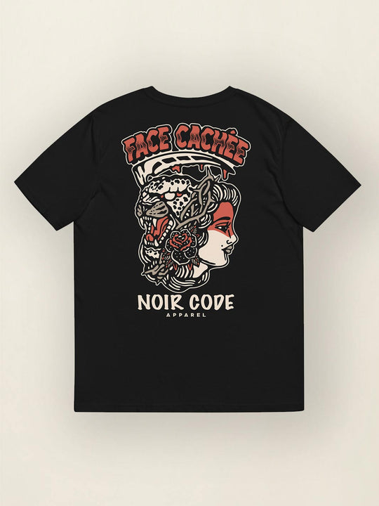 T-shirt Face Cachée - Noir Code Apparel