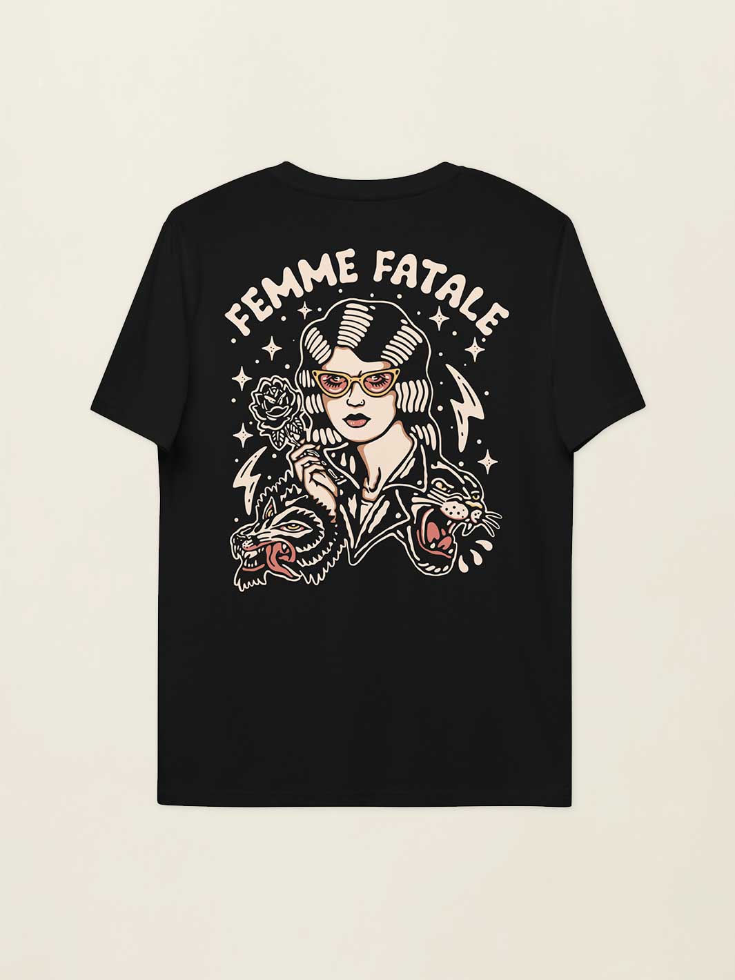 T-shirt Femme Fatale - Noir Code Apparel