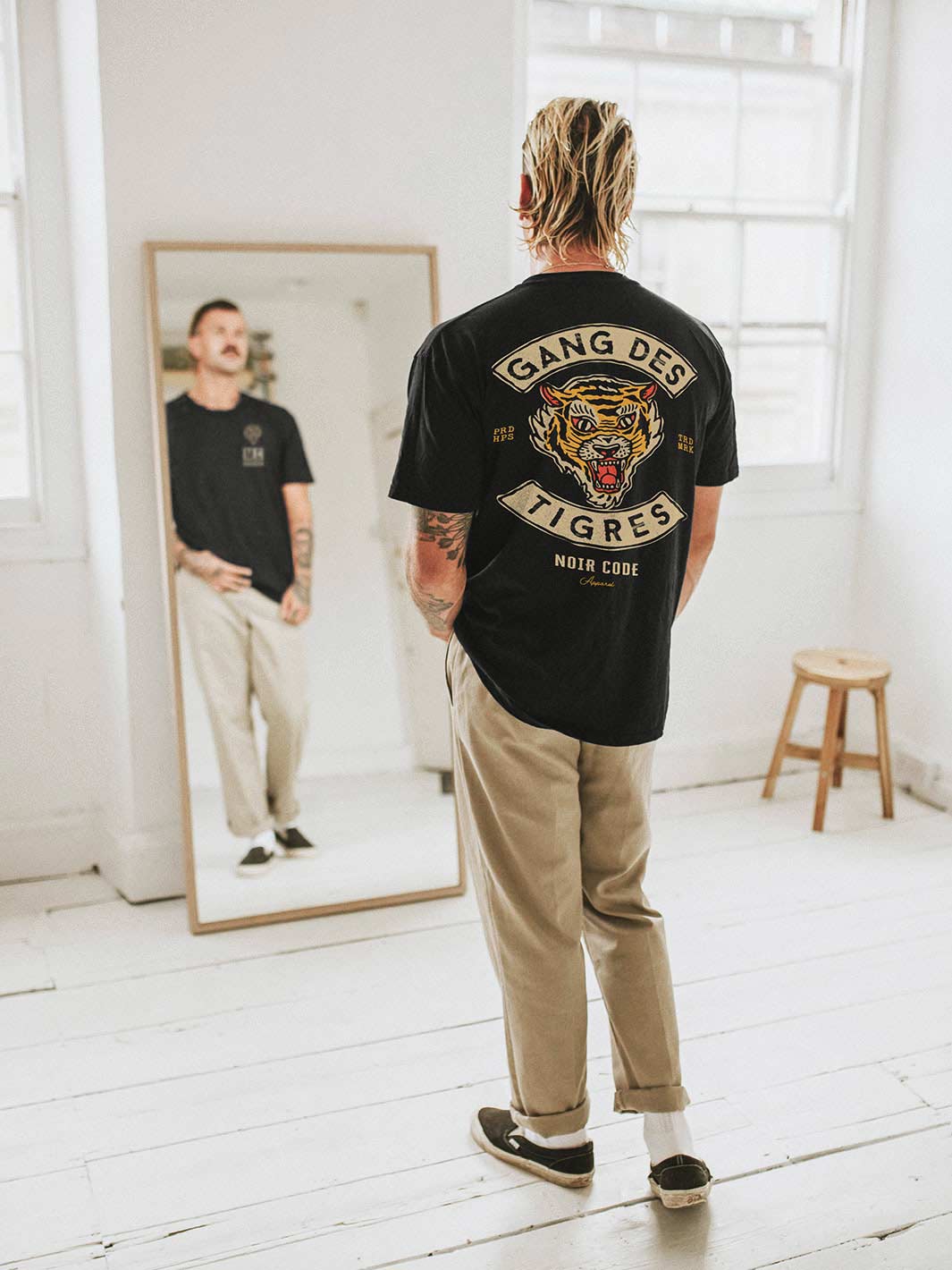 T-shirt Gang de Tigres - Noir Code Apparel