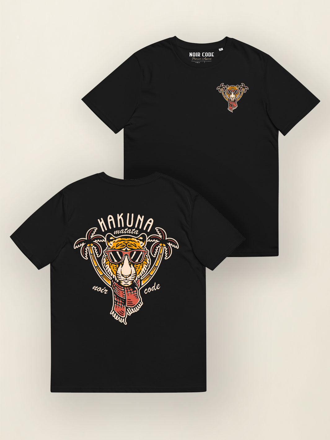 T-shirt Hakuna Matata - Noir Code Apparel