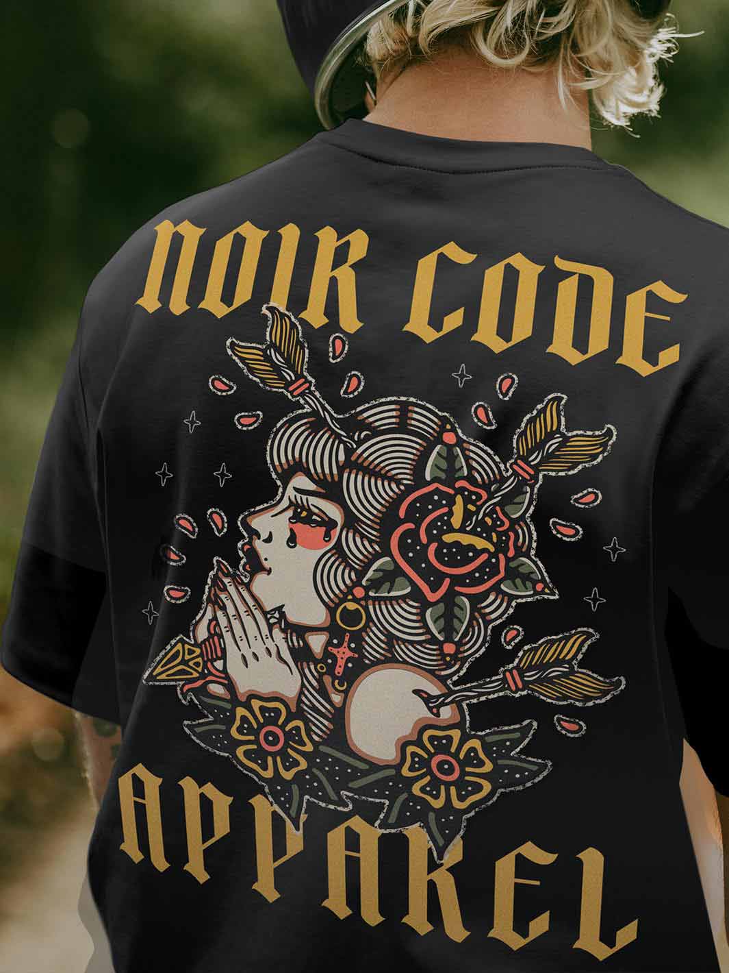 T-shirt Hope - Noir Code Apparel
