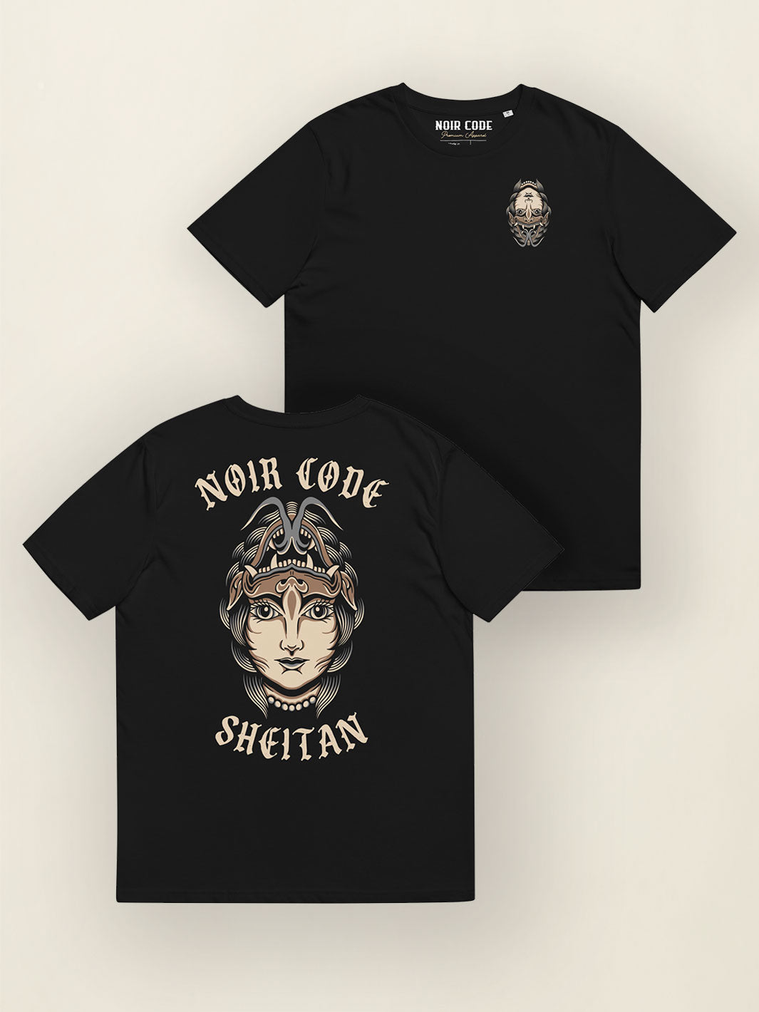 T-shirt Sheitan - Noir Code Apparel