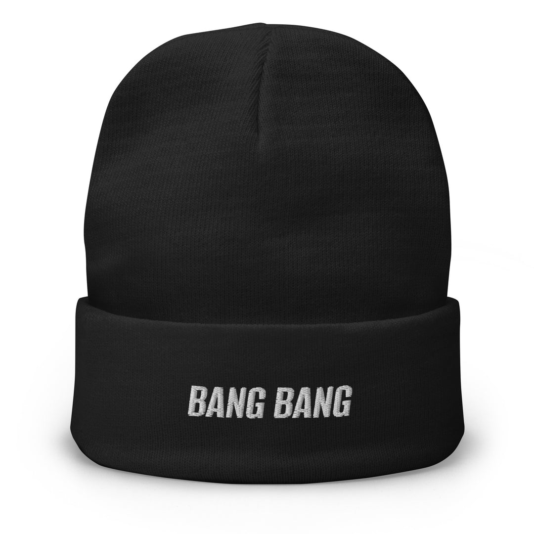 Bonnet brodé Bang Bang - Noir Code Apparel